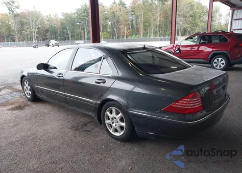 2002 Mercedes-Benz S 500 из США, поврежденный, VIN WDBNG75J12A281894